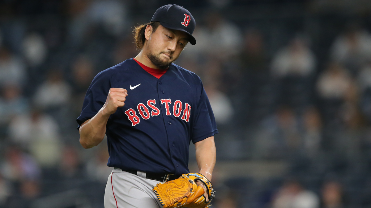 Boston Red Sox relief pitcher Hirokazu Sawamura