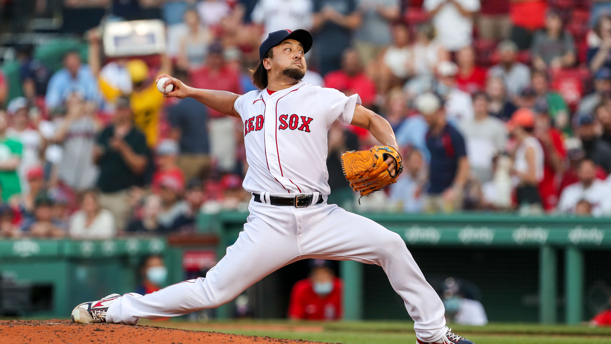 Boston Red Sox relief pitcher Hirokazu Sawamura