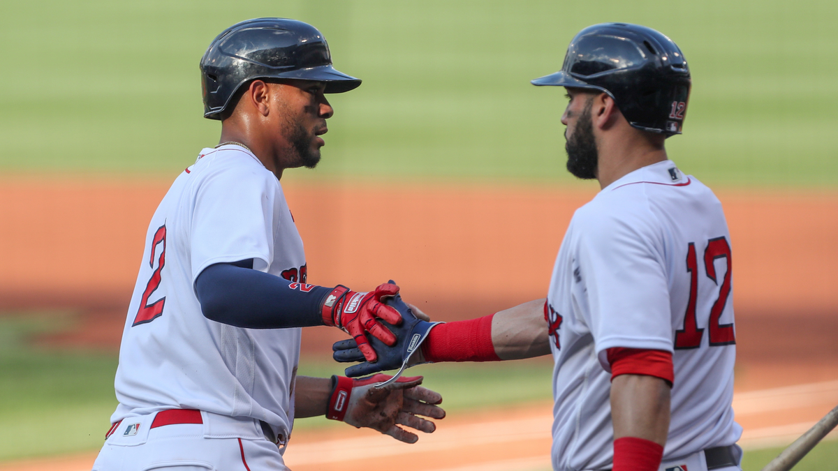 Boston Red Sox shortstop Xander Bogaerts, Marwin Gonzalez