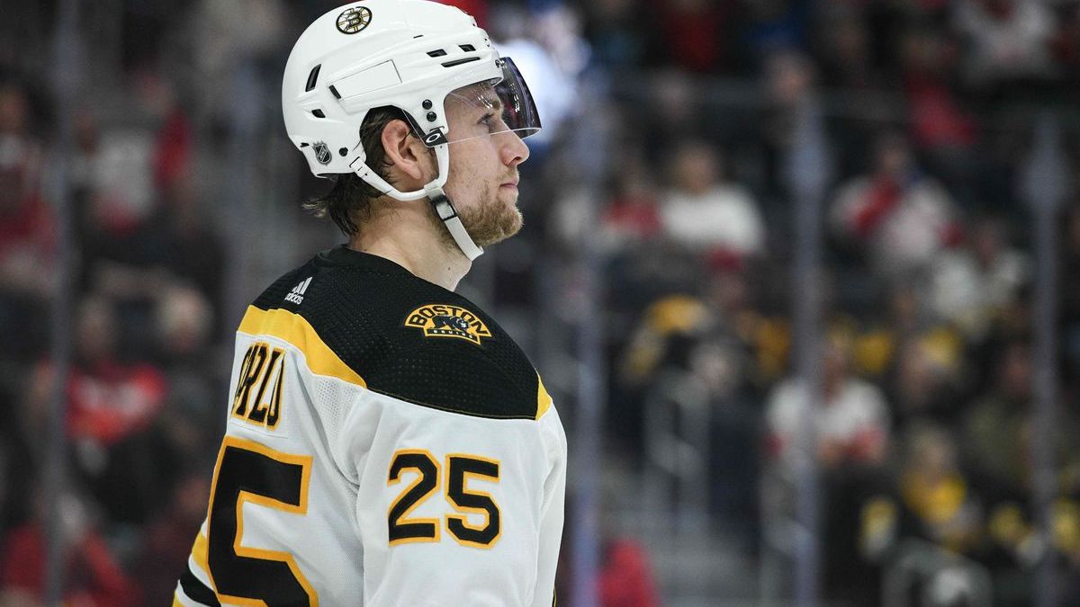 Boston Bruins defenseman Brandon Carlo