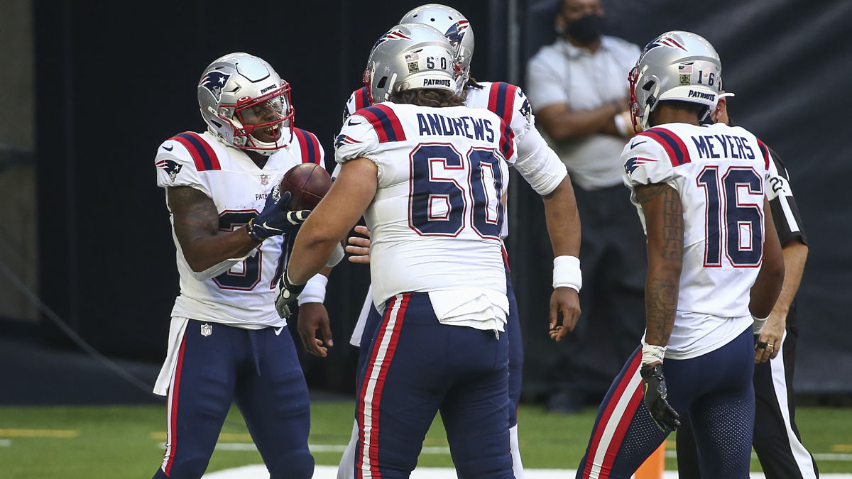 New England Patriots running back Damien Harris