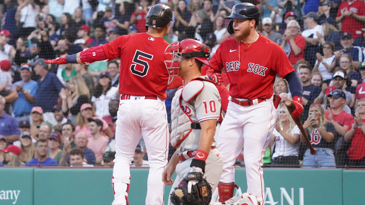 Boston Red Sox utilityman Kiké Hernández, outfielder Alex Verdugo