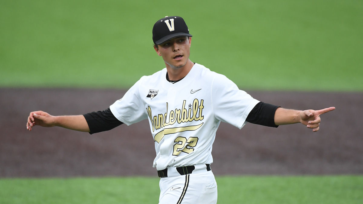 Vanderbilt pitcher Jack Leiter