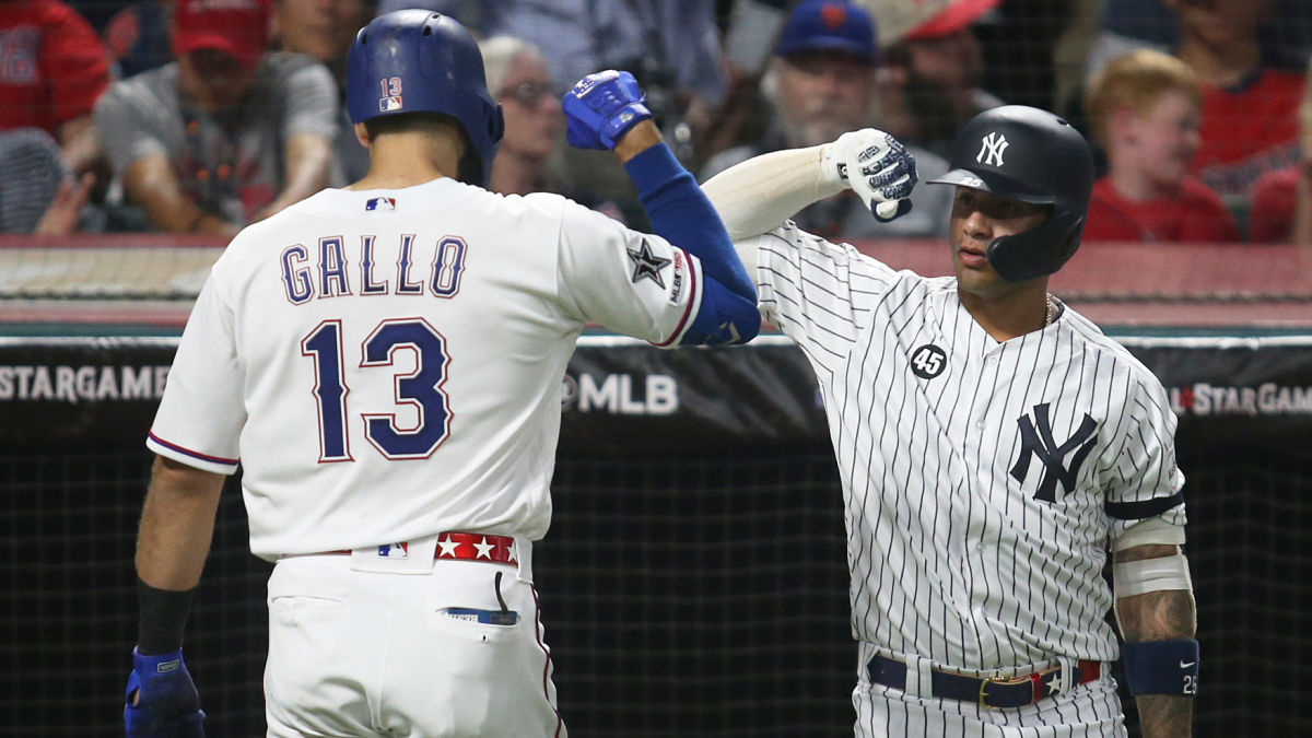 New York Yankees players Joey Gallo, Gleyber Torres