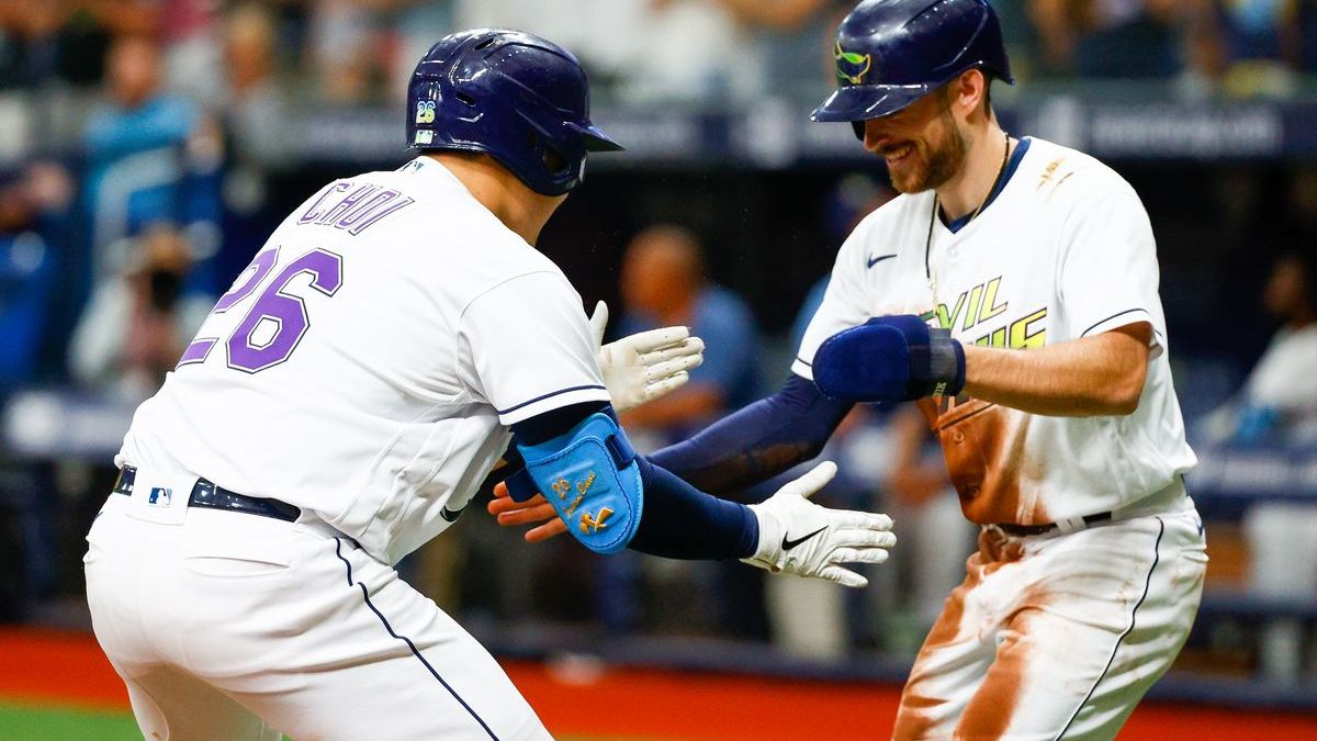 Tampa Bay Rays' Ji-Man Choi, Brandon LoweTampa Bay Rays' Ji-Man Choi, Brandon Lowe