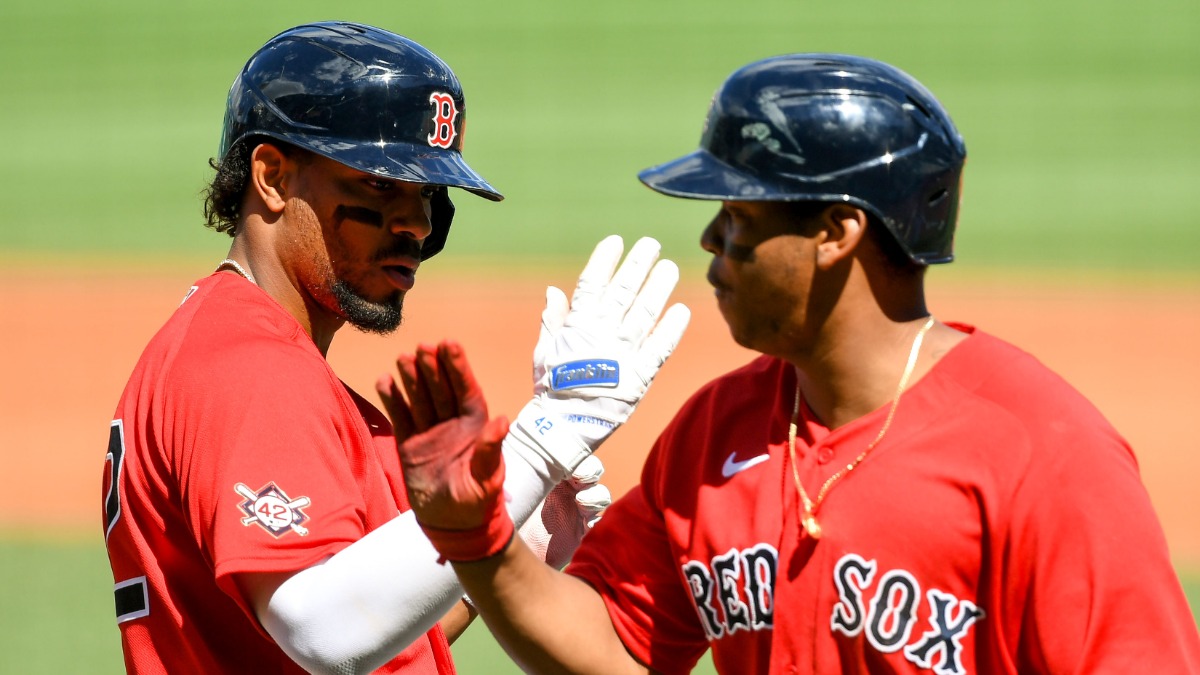 Boston Red Sox Shortstop Xander Bogaerts, Third Baseman Rafael Devers