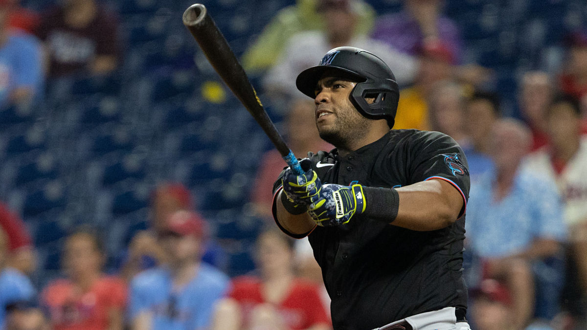 Miami Marlins first baseman Jesus Aguilar
