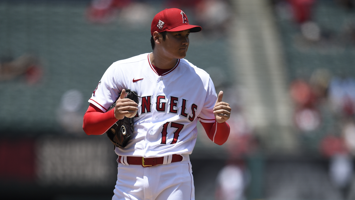 Los Angeles Angels starting pitcher Shohei Ohtani