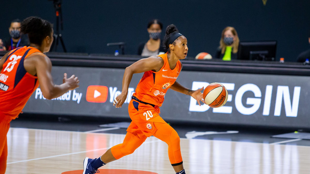 Connecticut Sun Guard Briann January Las Vegas Aces at Connecticut Sun