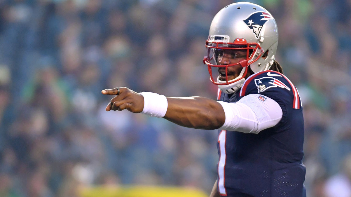 New England Patriots quarterback Cam Newton