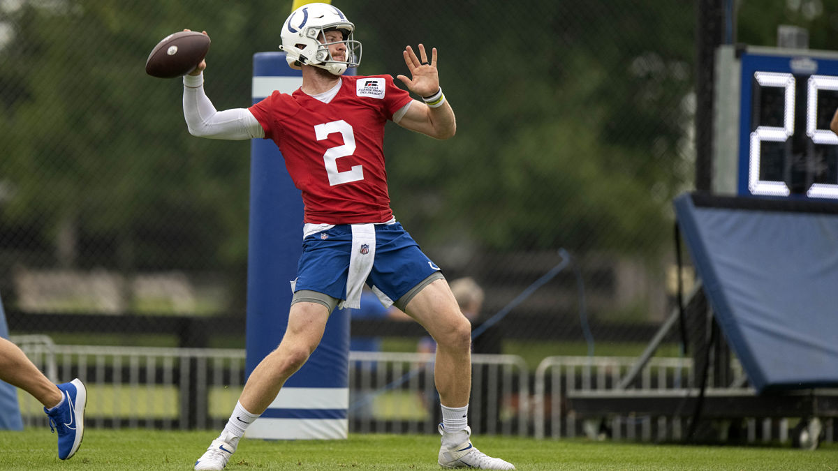 Indianapolis Colts quarterback Carson Wentz