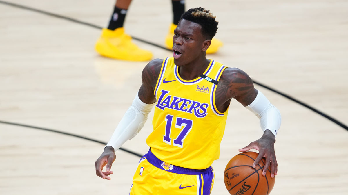 Los Angeles Lakers guard Dennis Schroder