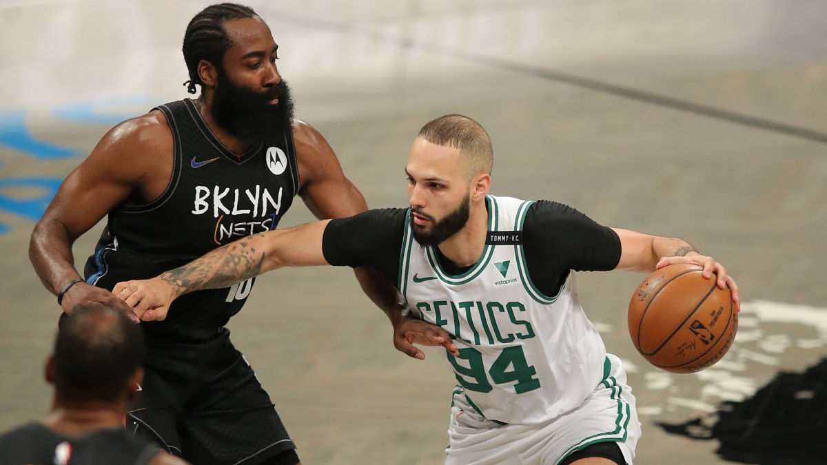 Boston Celtics guard Evan Fournier