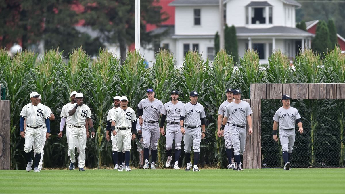 MLB Field of Dreams game between Chicago White Sox, New York Yankees