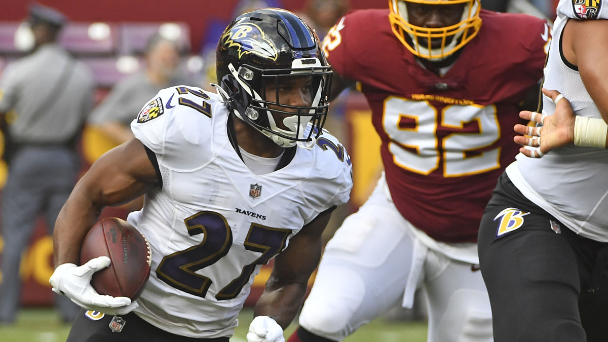 Baltimore Ravens running back J.K. Dobbins