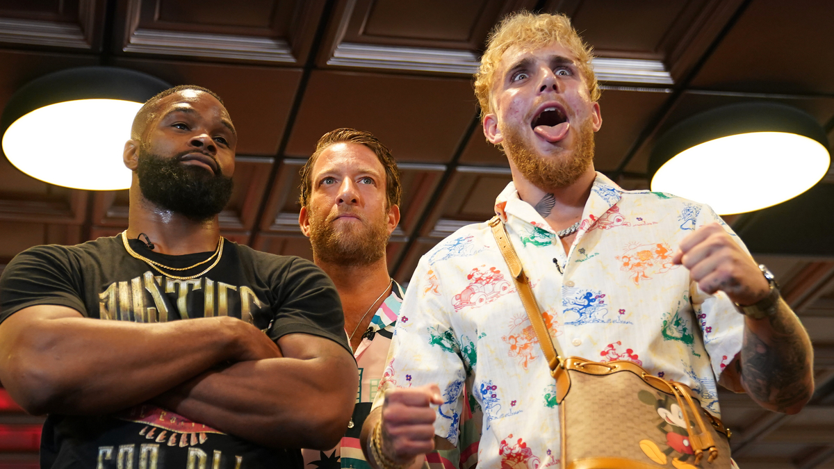 Fighters Jake Paul and Tyron Woodley