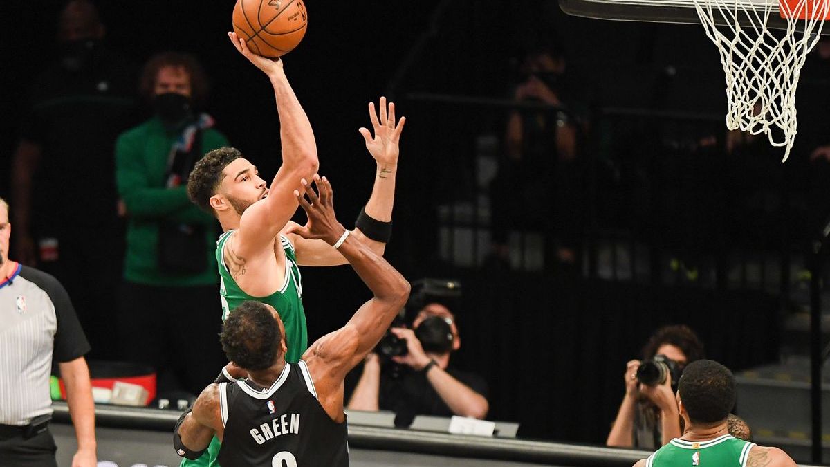 Boston Celtics forward Jayson Tatum, Brooklyn Nets' Jeff Green