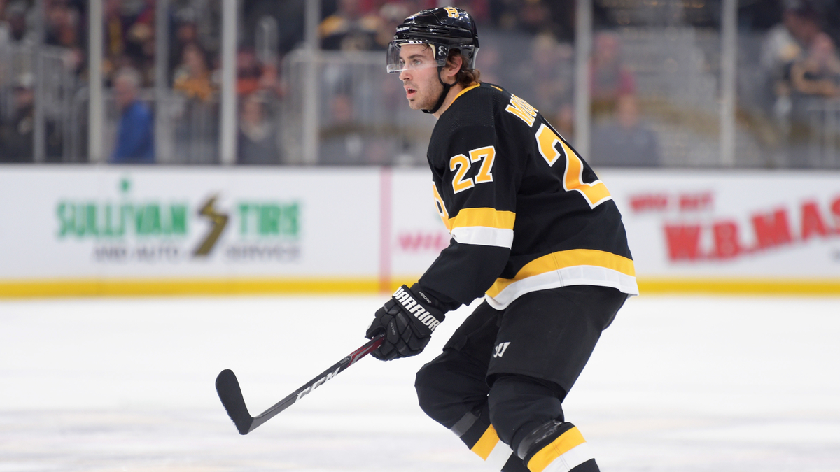 Boston Bruins defenseman John Moore