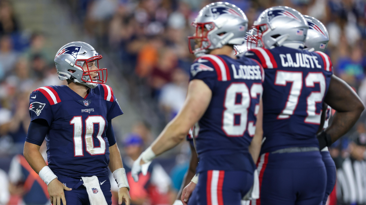 New England Patriots quarterback Mac Jones