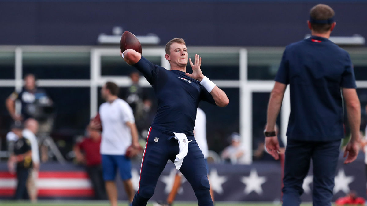 New England Patriots quarterback Mac Jones