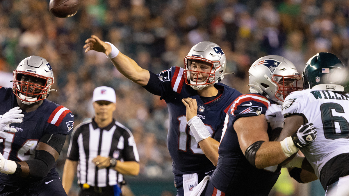 New England Patriots quarterback Mac Jones