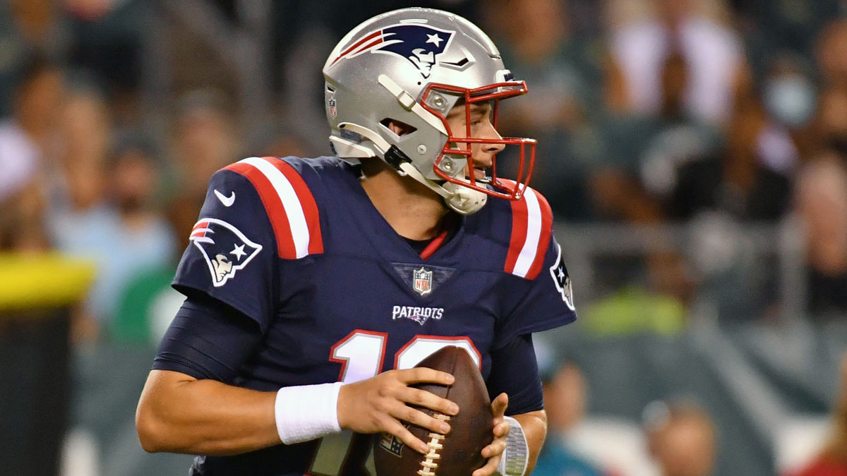 New England Patriots quarterback Mac Jones