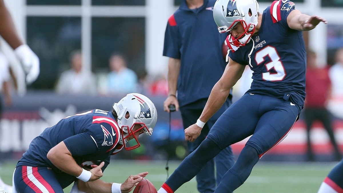 New England Patriots kicker Quinn Nordin