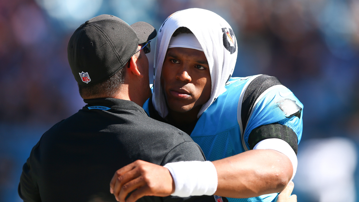 WFT Head Coach Ron Rivera And Free Agent NFL Quarterback Cam Newton