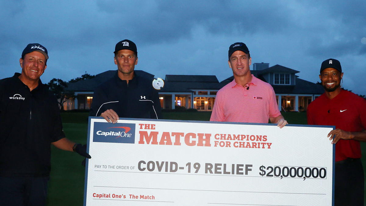 Phil Mickelson, Tom Brady, Peyton Manning, Tiger Woods