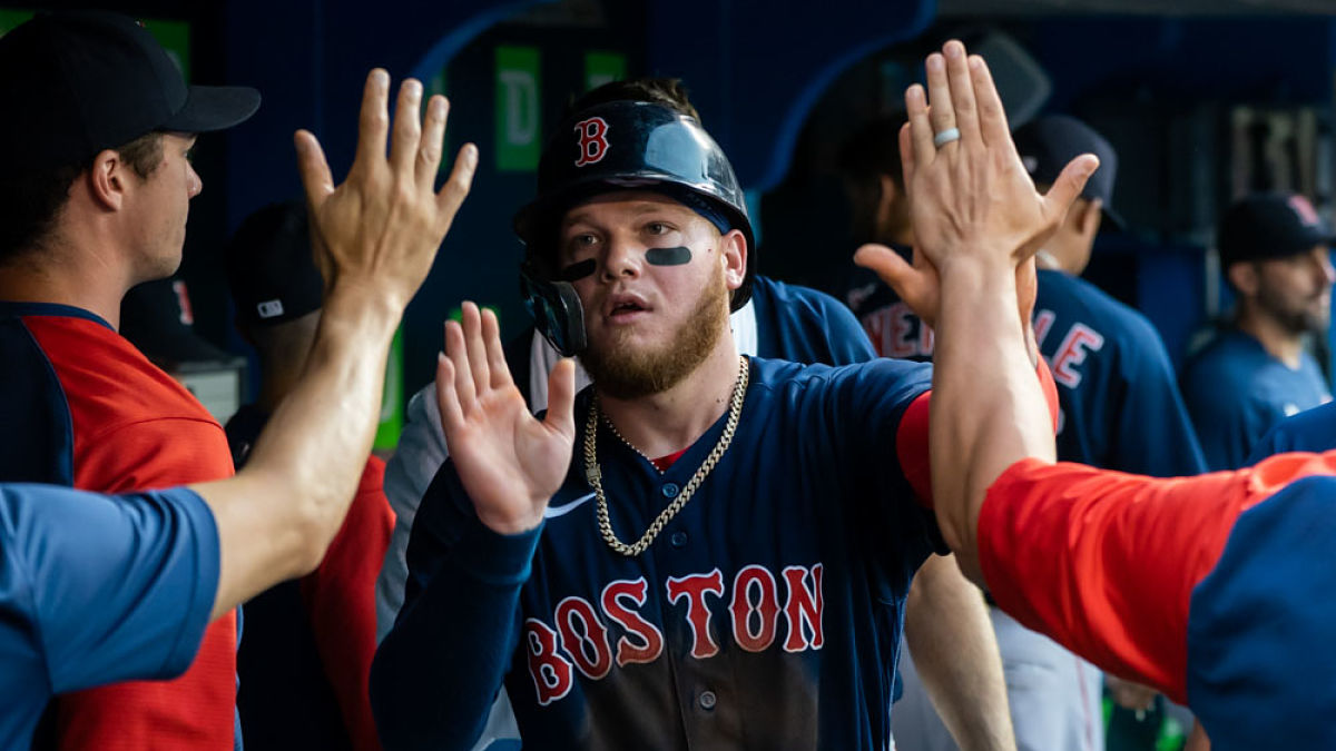 Boston Red Sox outfielder Alex Verdugo