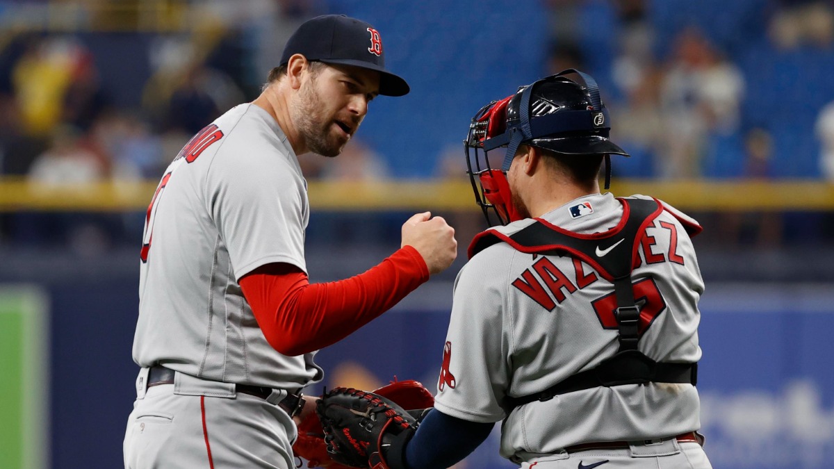 Boston Red Sox Pitcher Adam Ottavino & Catcher Christian Vazquez
