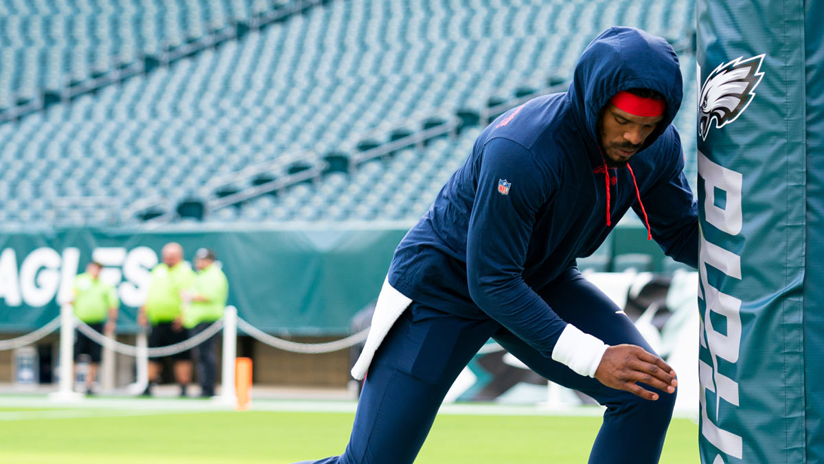 New England Patriots quarterback Cam Newton