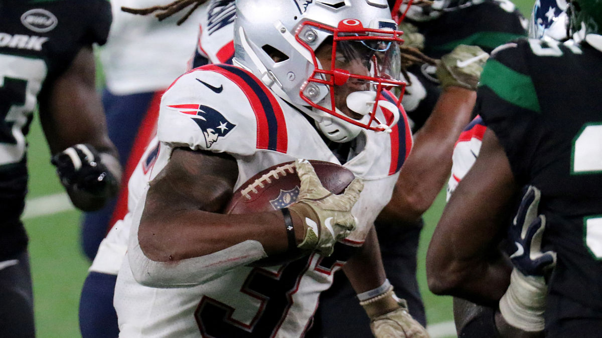 New England Patriots running back Damien Harris