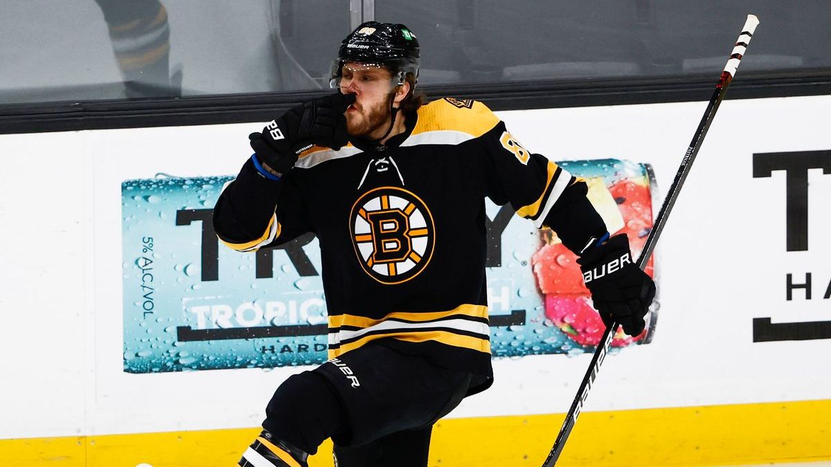 Boston Bruins wing David Pastrnak