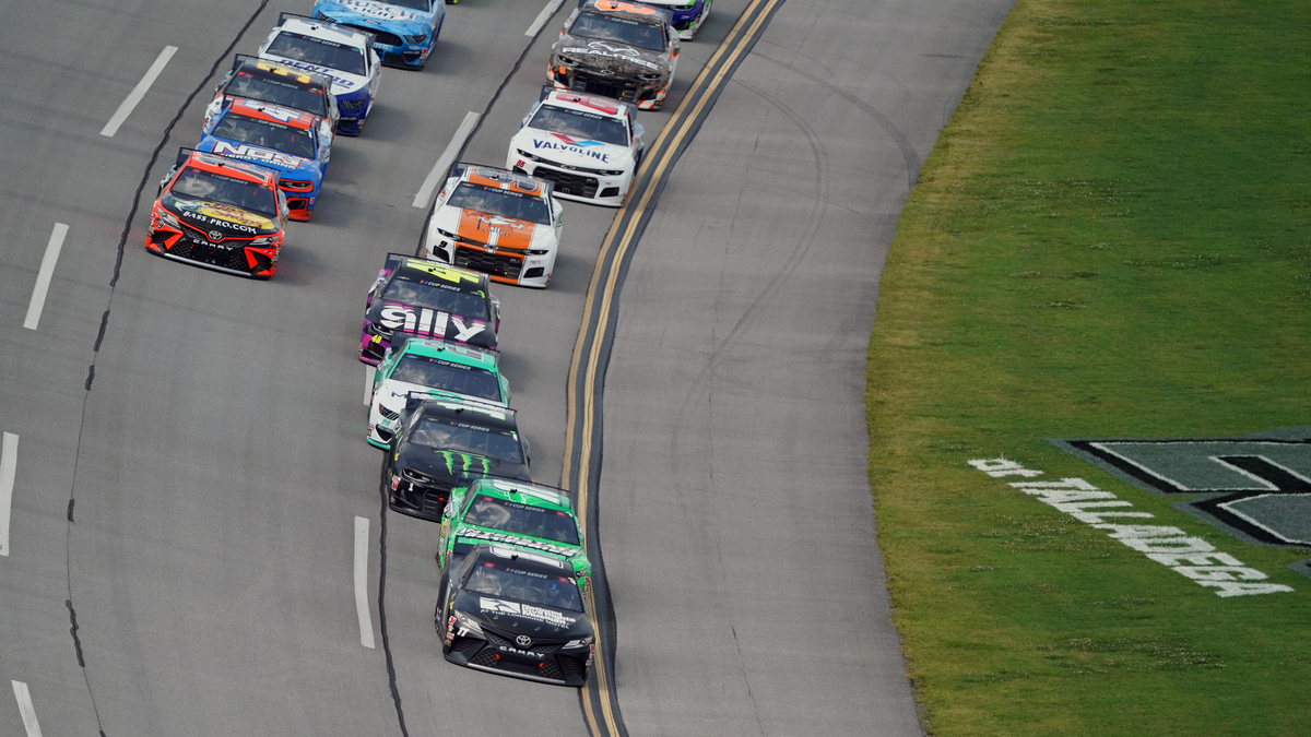 NASCAR drivers Denny Hamlin and Kyle Busch