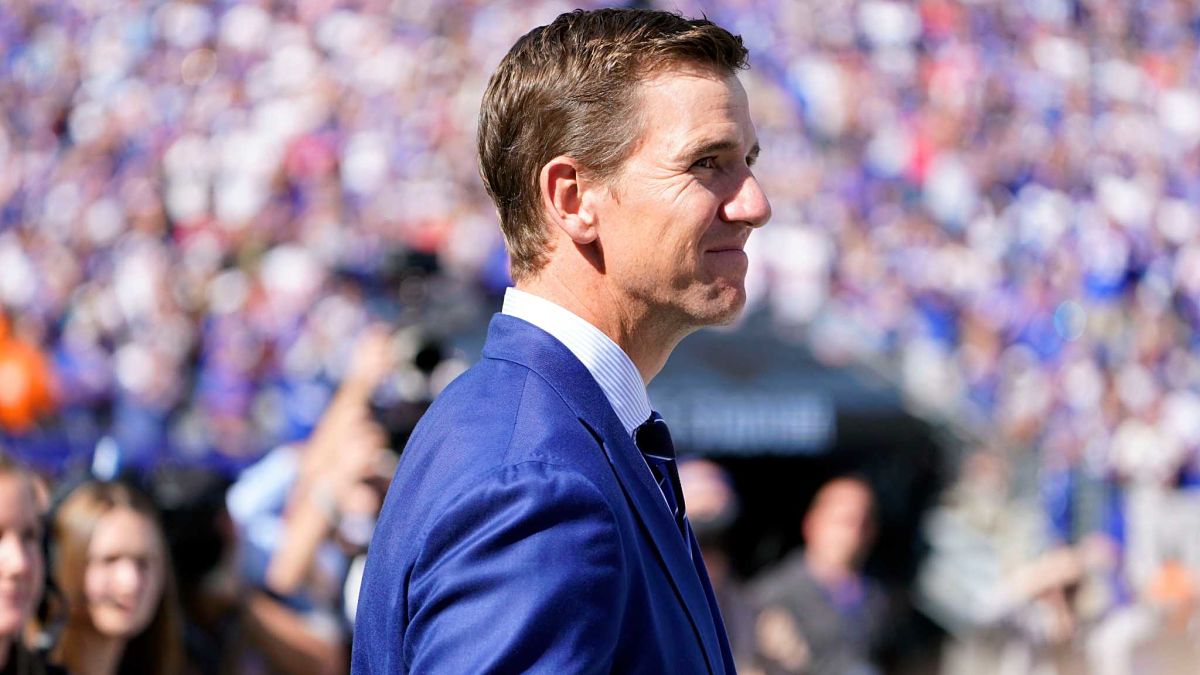 Former New York Giants quarterback Eli Manning