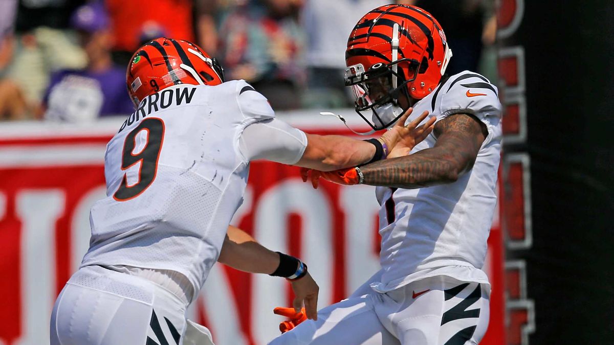Cincinnati Bengals quarterback Joe Burrow and wide receiver Ja'Marr Chase