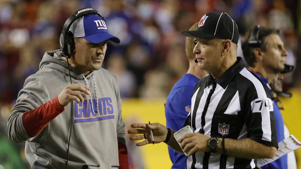 New York Giants head coach Joe Judge