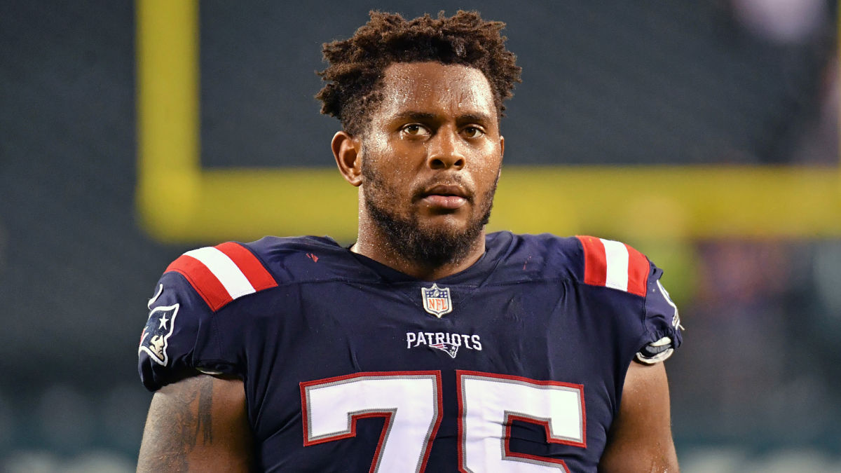 Patriots offensive lineman Justin Herron
