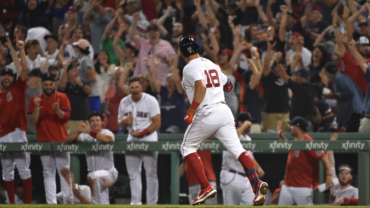 Boston Red Sox left fielder Kyle Schwarber