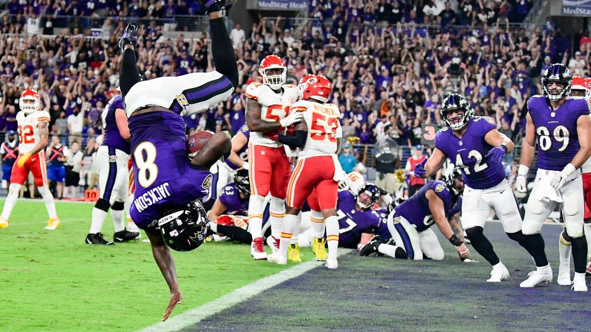 Baltimore Ravens quarterback Lamar Jackson