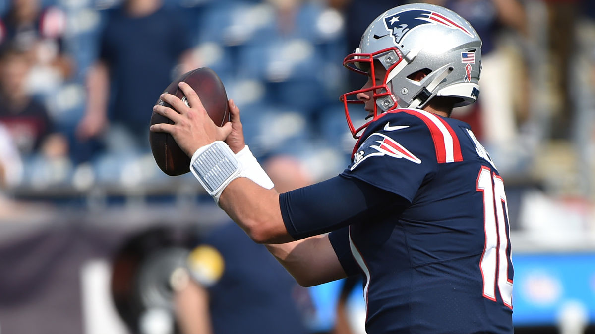 New England Patriots quarterback Mac Jones