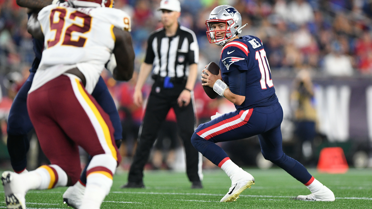 New England Patriots quarterback Mac Jones
