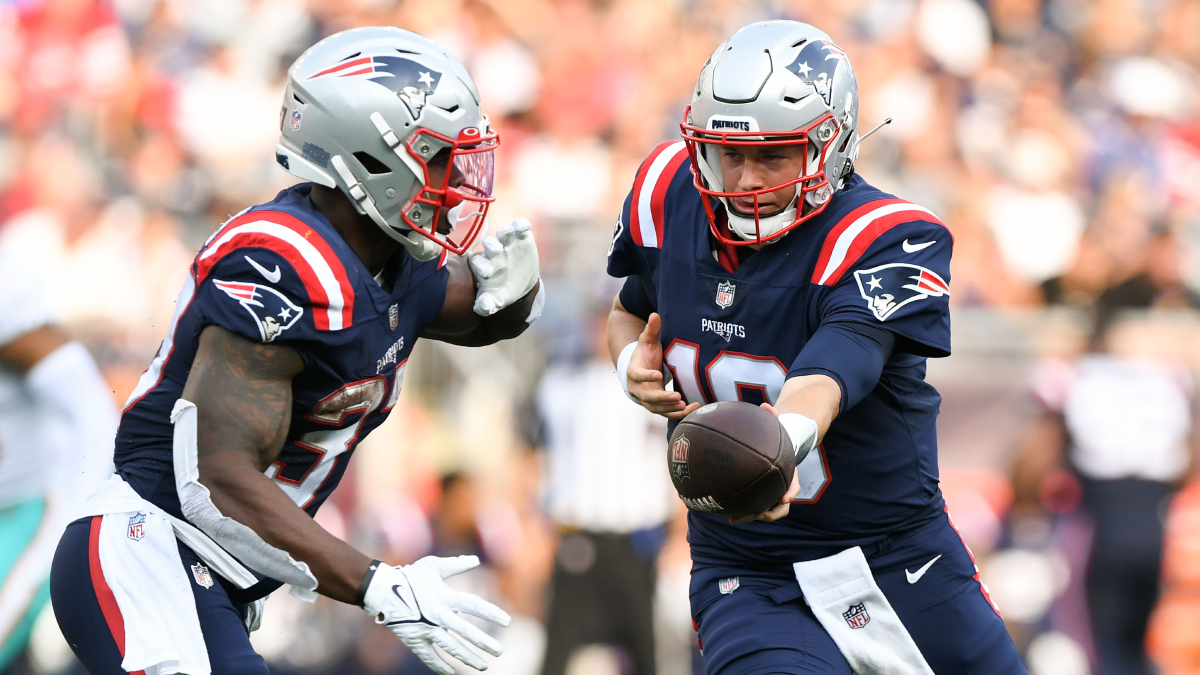 New England Patriots quarterback Mac Jones