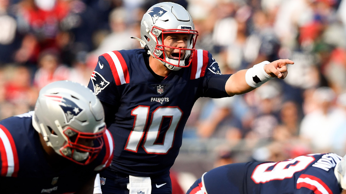 New England Patriots quarterback Mac Jones
