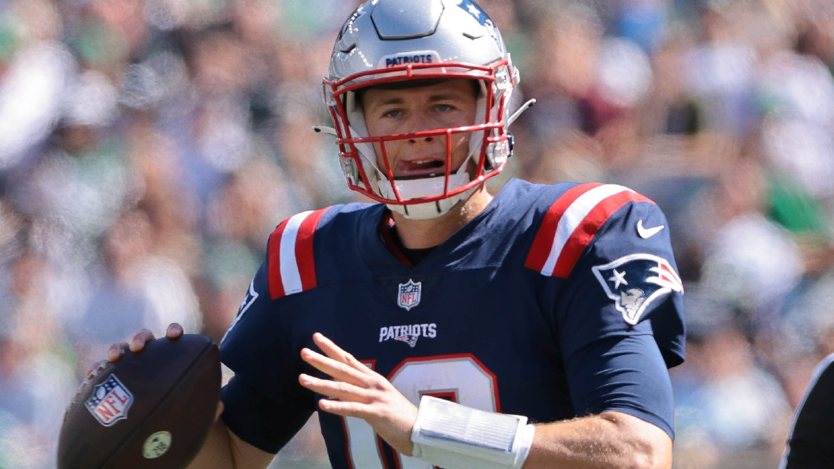 New England Patriots quarterback Mac Jones
