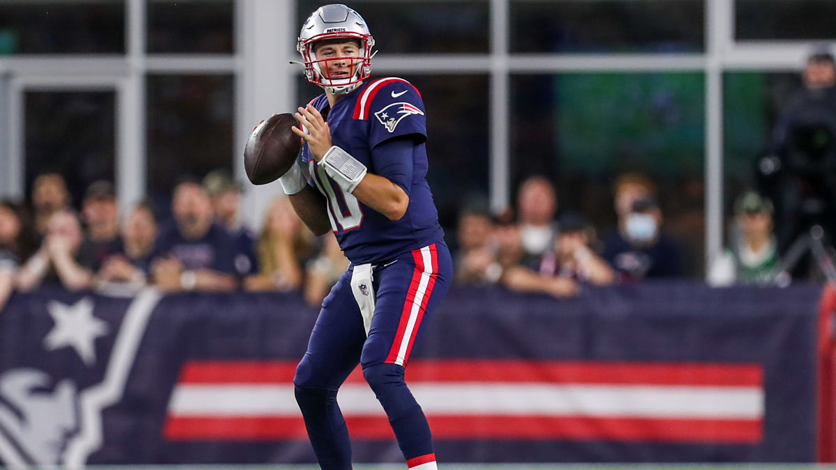 New England Patriots quarterback Mac Jones