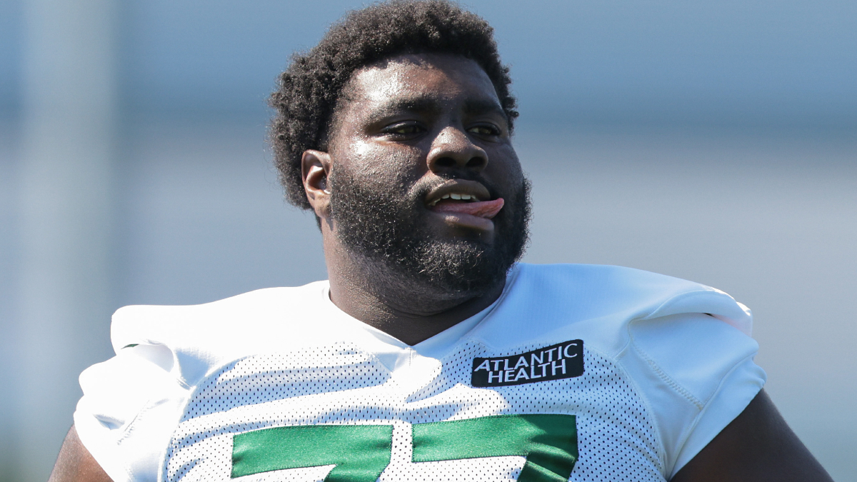 New York Jets offensive tackle Mekhi Becton