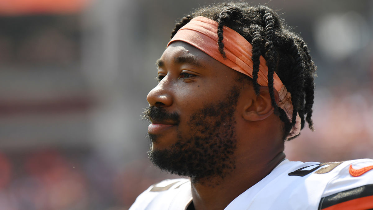 Cleveland Browns defensive end Myles Garrett