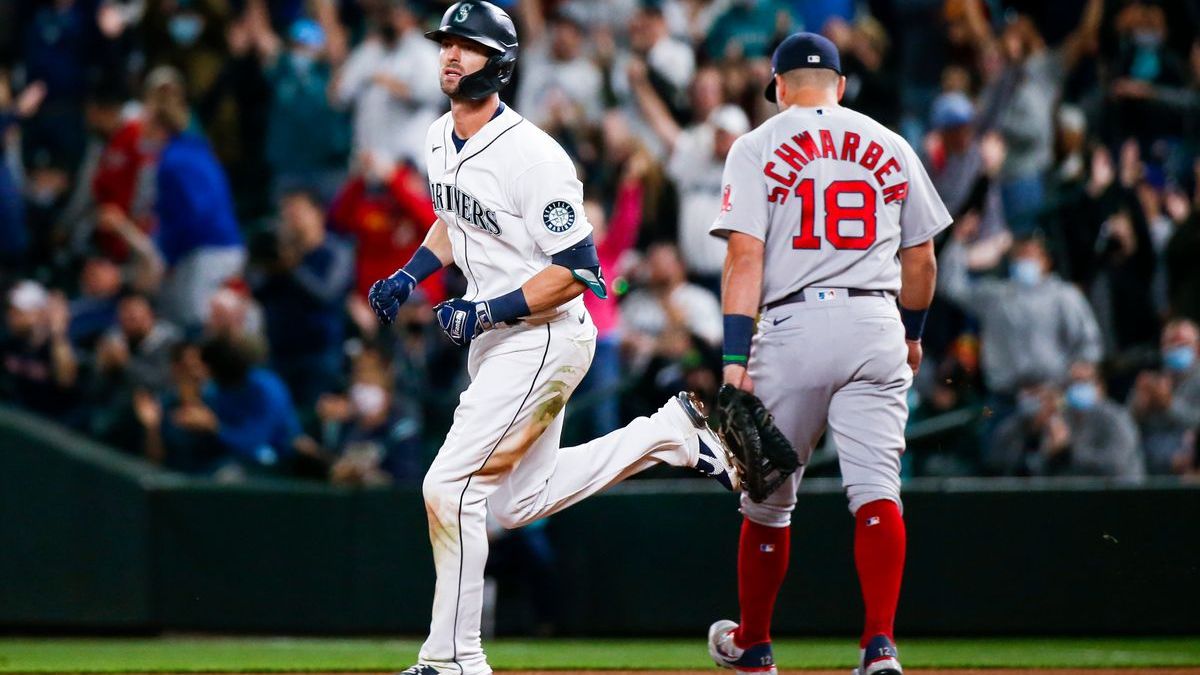 Boston Red Sox pitcher Ryan Brasier, Seattle Mariners Mitch Haniger